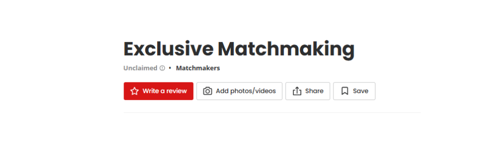 Exclusive Matchmaking Reviews Yelp