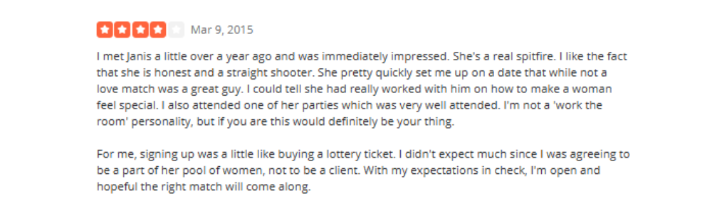 Serious Matchmaking Reviews Yelp