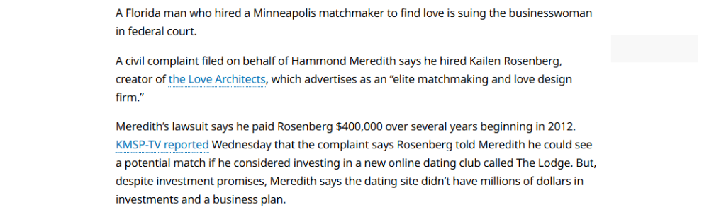 The Love Architects Lawsuit 1