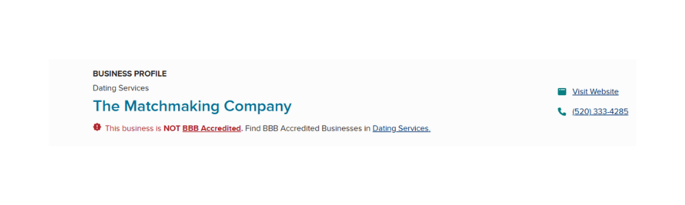 The Matchmaking Company Reviews Bbb