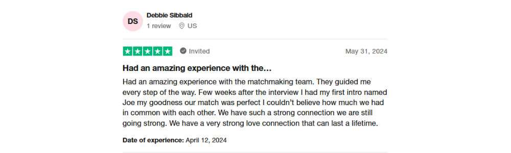 The Matchmaking Company Reviews Trustpilot1