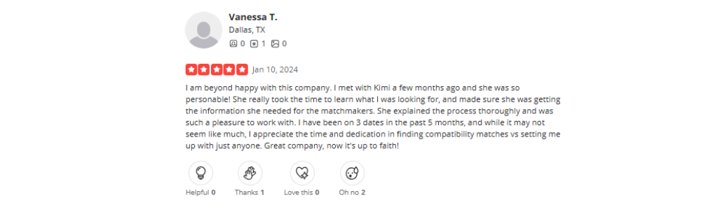 The Matchmaking Company Reviews Yelp1