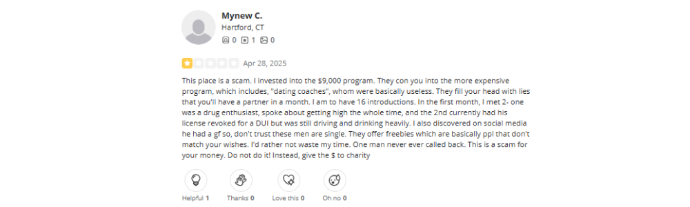The Matchmaking Company Reviews Yelp2
