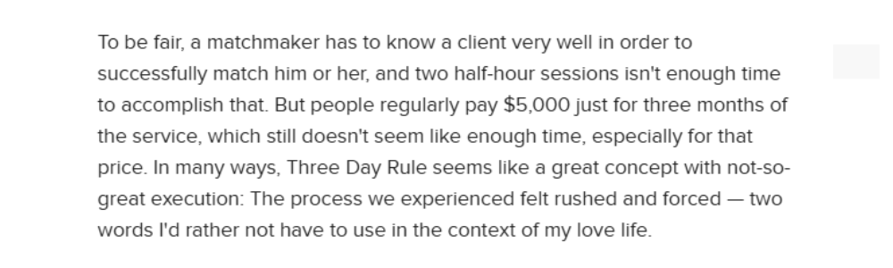 Three Day Rule Reviews Buzzfeed