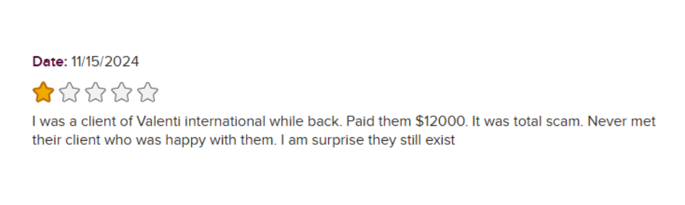 Valenti Matchmaking Reviews Bbb
