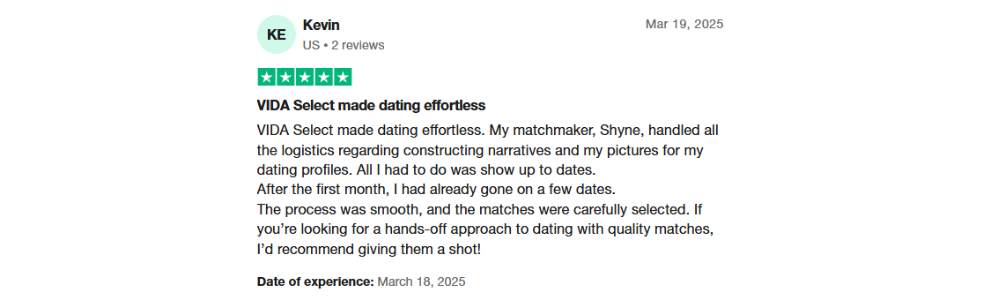 Vida Select Reviews Trustpilot