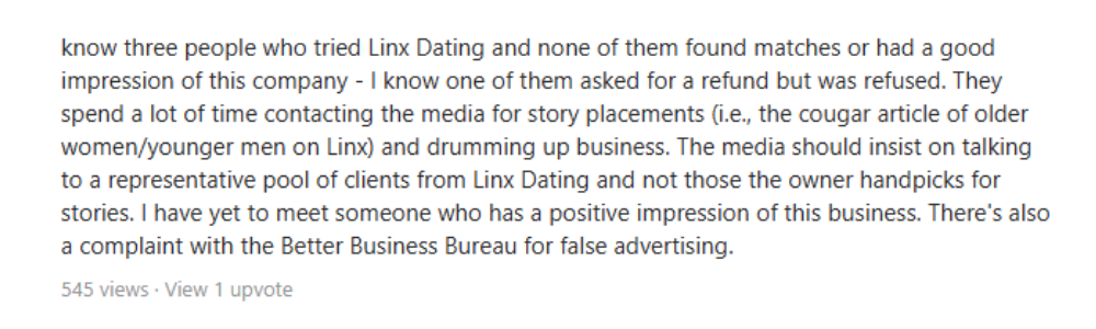 Linx Dating Reviews Quora