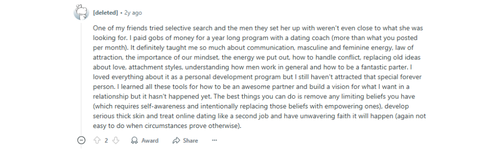 Selective Search Reviews Reddit